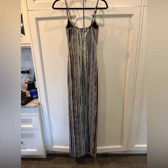 Missoni Long Maxi dress Space Dye Metallic stripe Gown New Size 38 Italy, US 2 - Picture 10 of 12
